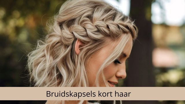 Bruidskapsels kort haar